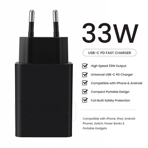 33w fast ladegerät - 33w, 5v-3a