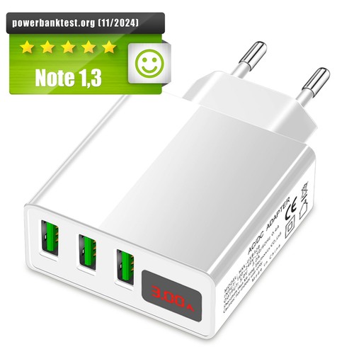 Port usb schnellladegerät - 3-port,